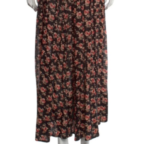 Doen Sol Shirred Cotton Maxi Dress in Poppy XS - Picture 7 of 10